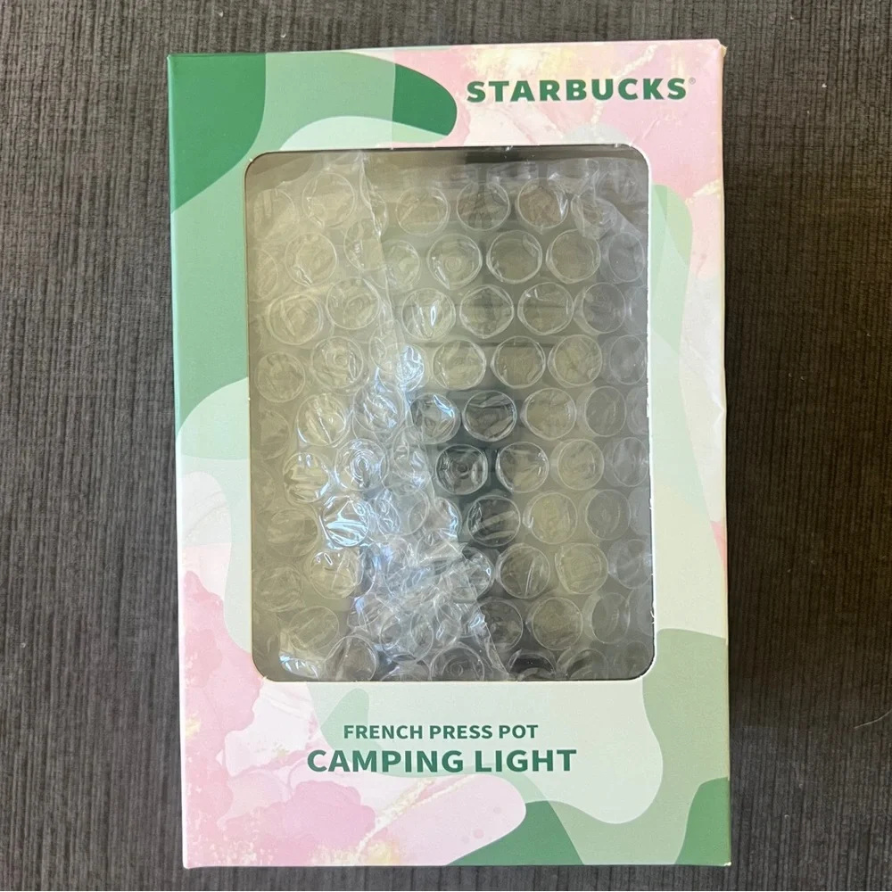Starbucks Green French Press Lantern